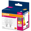 Ledvance Gmbh Osram E14 LED Value Classic kisgömb 4,9W, 470 lm, 3000 K, 40 W izzó helyett (2 darabos)