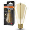Ledvance Gmbh Osram E27 LED 2,2W, 120 lm, 2700 K, melegfehér, arany színű színű üveg-10 W izzó helyett - Vintage 1906 Classic Edison Gold filament