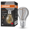 Ledvance Gmbh Osram E27 LED 3,4W, 100 lm, 1800 K, candlelight, füstszínű üveg-10 W izzó helyett - Vintage 1906 Classic A Smoke filament