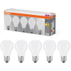 Ledvance Gmbh Osram E27 LED 7W, 806 lm, 2700 K, melegfehér, opál üveg-60 W normál izzó helyett, 5 darabos - Base Classic A