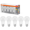 Ledvance Gmbh Osram E27 LED 8W, 806 lm, 2700 K, melegfehér, opál műanyag-60 W normál izzó helyett, 5 darabos - Base Classic A