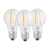 Ledvance Osram Base átlátszó üveg búra/6,5W/806lm/4000K/E27/dobozos LED körte izzó 3 db (LEDVANCE_4058075819535)