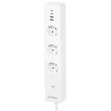 Ledvance SMART+ Elosztó 3 aljzat 4x USB 1.5m fehér kapcsolós hosszabbító, elosztó