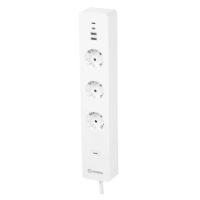 Ledvance Smart+ WiFi 230V Túlfeszültség védő elosztó 3 aljzatos 1.5m - Fehér (4058075594784) hosszabbító, elosztó