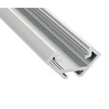 LEDvonal Alumínium sarok profil LED szalaghoz , 1 méter/db , MATT fedővel , CORNER világítás
