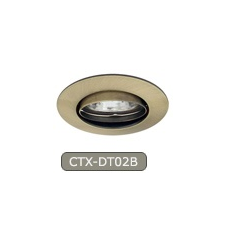 LEDvonal Beépíthető spot lámpatest Luto CTX-DT02B patinált réz izzó