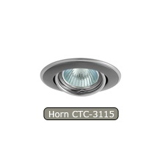 LEDvonal Halogén spot, beépíthető, Horn CTC-3115 grafit-nikkel izzó