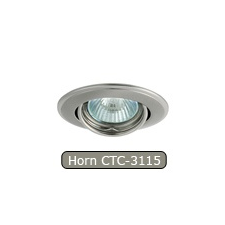 LEDvonal Halogén spot, beépíthető, Horn CTC-3115 szatén-nikkel izzó