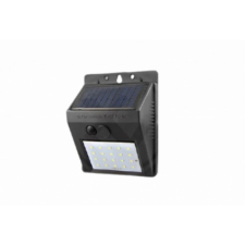 LEDvonal Led lámpatest , napelemes , 3 Watt , hideg fehér , kültéri , fekete , IP65 kültéri világítás