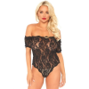 Leg Avenue Lace Teddy And Bottom Black S/M