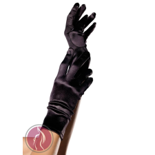 Leg Avenue Wrist Length Satin Gloves - kesztyű (fekete) body
