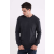 Legend World Wide LW9188 Kereknyakú pamut férfi pulóver Legend World Wide, Dark Melange Grey-S