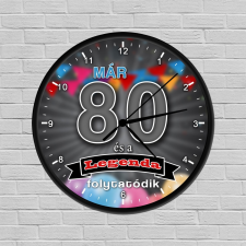 Legendás születésnapi óra 80, Legendás születésnapi óra 80 falióra
