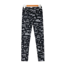 leggings fekete feliratos 14 év (164 cm) gyerek nadrág