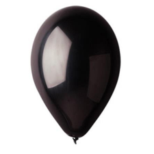 . Léggömb, 26 cm, fekete party kellék