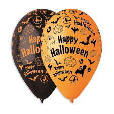 Léggömb, 30 cm, "Happy Halloween" party kellék