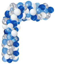  Léggömbfüzér XL kék 80 db party kellék