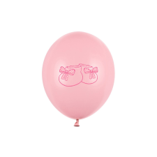 Léggömbök 30cm, Bootee, pasztell babarózsaszín (1 db / 50 db) party kellék