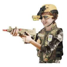  Légiós jelmez: mellény és 10 db kiegészítő, éjjellátó szemüveggel jelmez