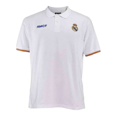 Legjobb ajándékok tára Kft. Real Madrid póló felnőtt galléros RMCF fehér-színes