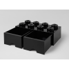 LEGO 40061733 Brick Drawer 8 Tárolódoboz - Fekete (RC40061733)