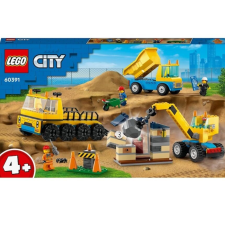 LEGO ® City Great Vehicles 60391 Építőipari teherautók és bontógolyós daru lego