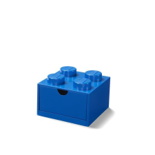 LEGO Tárolódoboz íróasztalra, fiókos, LEGO &quot;Brick 2x2&quot;, kék bútor