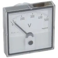 LEGRAND 014660 Lexic V mérő analóg 0-500V AC kerek kivágású villanyszerelés