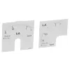 LEGRAND 014666 Lexic A mérőskála 0-1250AA, V, W, VA, Hz, kWh