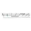 LEGRAND 020521 XL3 4000 vízszintes rúd 2 db, fix, 475mm szélességhez