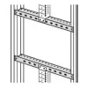 LEGRAND 020531 XL3 4000 vízszintes rúd 350mm tápsíntartóhoz