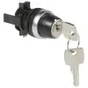 LEGRAND 023738 Osmoz kulcsos 2 fix állású kapcsoló - Z - fekete
