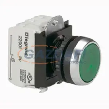 LEGRAND 023757 Osmoz süllyesztett nyomógomb 130V~ Z+Ny - zöld villanyszerelés