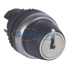 LEGRAND 023955 Osmoz kulcsos 2 fix állású kapcsoló 90° - fekete villanyszerelés