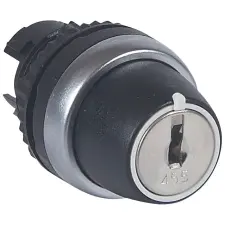 LEGRAND 023961 Osmoz kulcsos 3 állású visszaugrós kapcsoló - fekete villanyszerelés