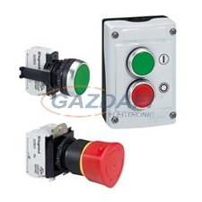 LEGRAND 024049 Osmoz extralapos reteszelt világító nyomógomb - zöld Ø30 villanyszerelés