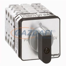 LEGRAND 027516 Görgős kapcsoló 3P 7,5kW PR17 0-PV-GV villanyszerelés
