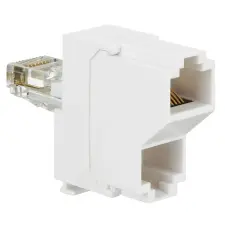 LEGRAND 032747 LEGRAND doubler, RJ45 csatlakozóaljzatba dugható, Tel/Tel villanyszerelés