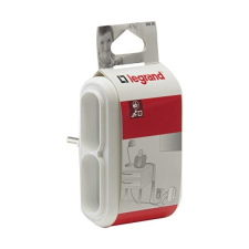 LEGRAND 049400 4-es 2P elosztódugó, 6A, fehér hosszabbító, elosztó