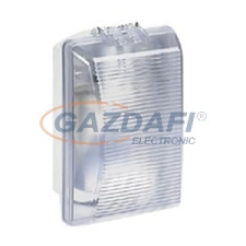 LEGRAND 062400 Plexo szögletes hajólámpa E27, 75W, IP55 normál izzós villanyszerelés