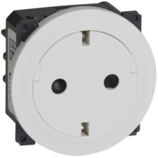 LEGRAND 067166 Céliane 2P+F csatlakozóaljzat, falsíkba illeszkedő fehér betéttárcsával, (GYV) biztonsági zsalus villanyszerelés