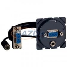 LEGRAND 067376 Céliane HD15 aljzat + 3,5 mm Jack bemenet, elővezetékezett villanyszerelés