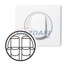 LEGRAND 068252 Céliane 2xRJ45 burkolat, fehér villanyszerelés
