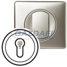 LEGRAND 068457 Céliane 3 állású kulcsos redőnynyomó burkolat, titán villanyszerelés
