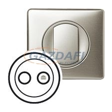 LEGRAND 068583 Céliane TV-RD burkolat, titán villanyszerelés