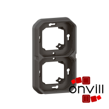 LEGRAND 069607L, Plexo 55 kettes keret, antracit villanyszerelés