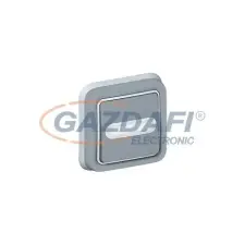 LEGRAND 069824 Plexo 55 süllyesztett 1P nyomó N/C jelzőfénnyel, címketartóval, komplett, szürke villanyszerelés