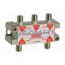 LEGRAND 073982 Antenna rendszer 4-es elosztó 5-2150MHz, -8,5dB, F csatlakozós villanyszerelés