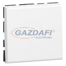 LEGRAND 077064 Program Mosaic kétpólusú váltókapcsoló fényjelzéssel, 2 modulos, fehér villanyszerelés