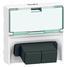 LEGRAND 078617 Program Mosaic 2xSC aljzat, push-pull, 2m, fehér ( Legrand 078617 ) villanyszerelés